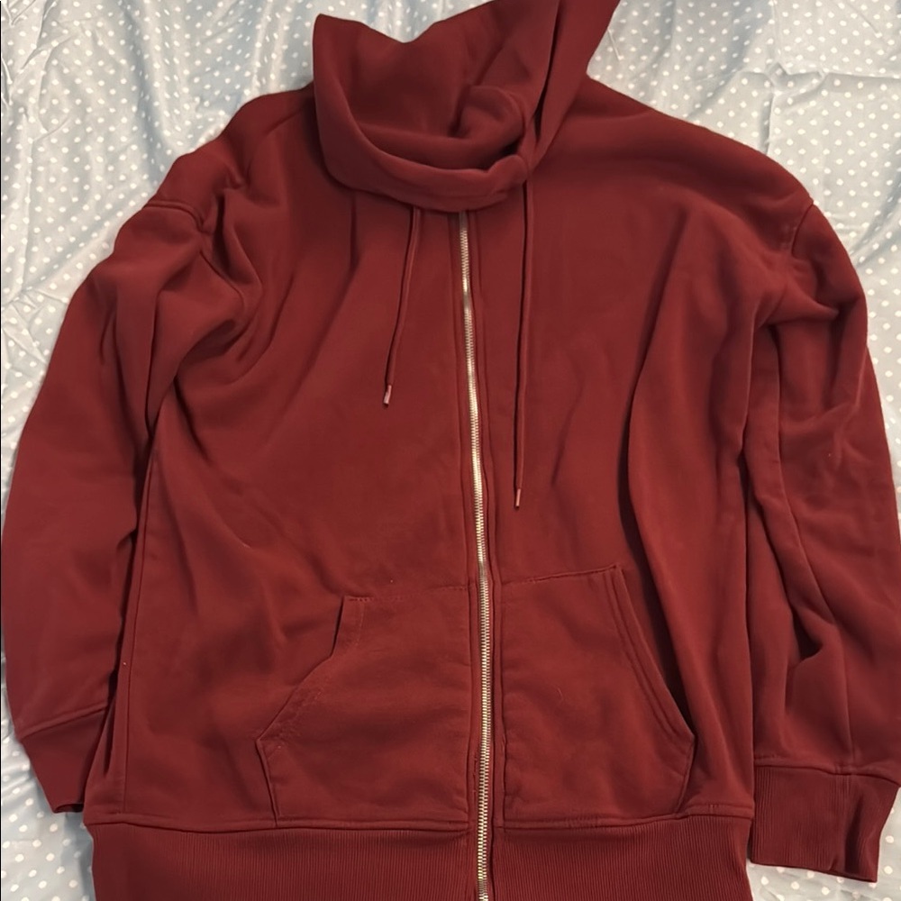 Red Zip-Up Hoodie
